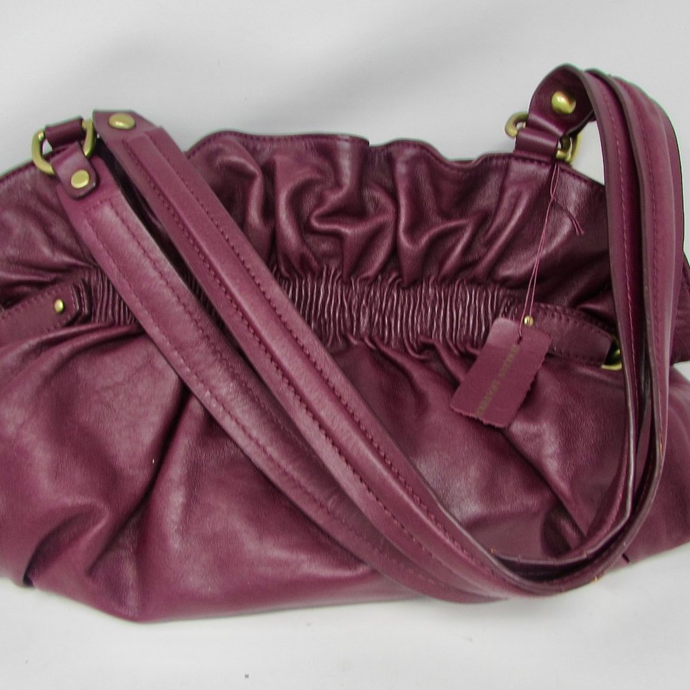 Clark's Genuine Leather Handbag with Leather Tag - Snap Closure